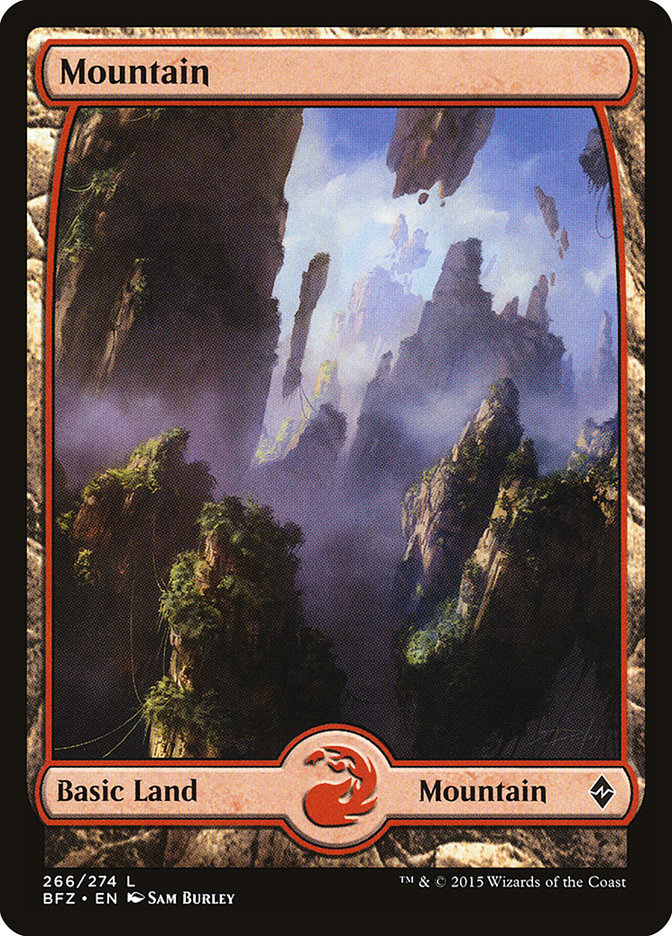 Mountain (266) (Full Art) [Battle for Zendikar] | Silver Goblin