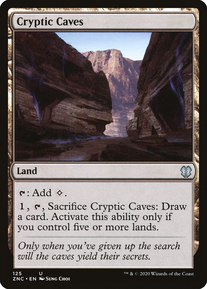Cryptic Caves [Zendikar Rising Commander] | Silver Goblin