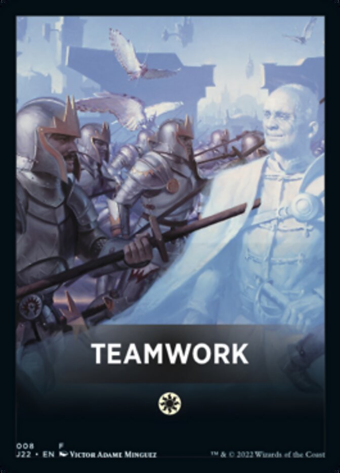 Teamwork Theme Card [Jumpstart 2022 Front Cards] | Silver Goblin