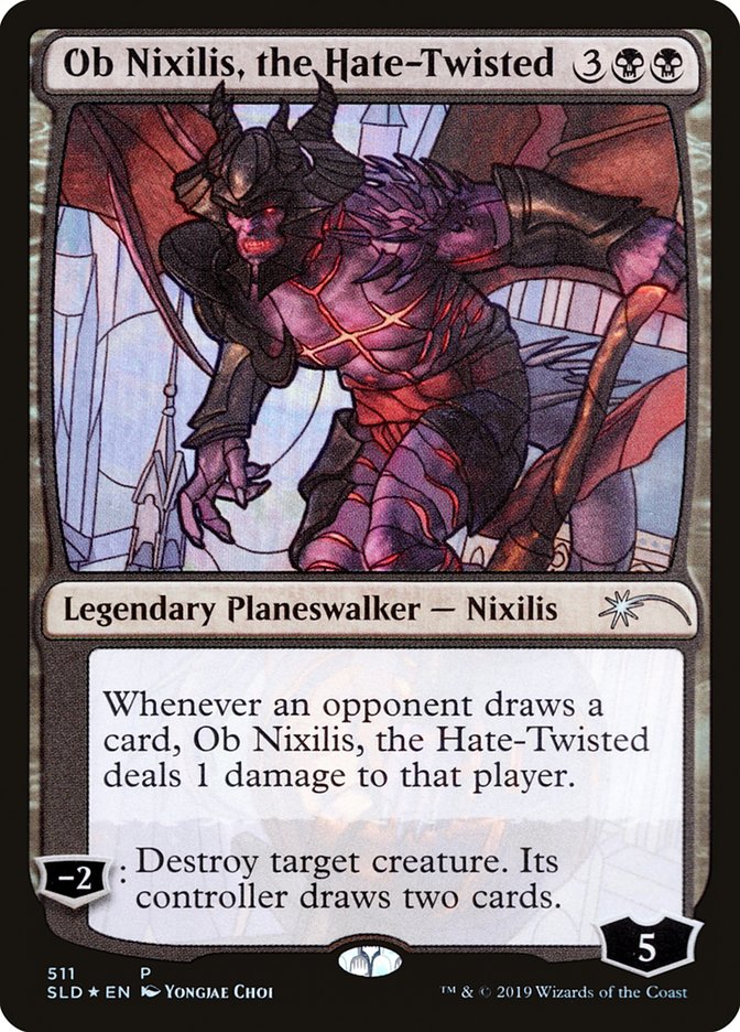Ob Nixilis, the Hate-Twisted (Stained Glass) [Secret Lair Drop Promos] | Silver Goblin