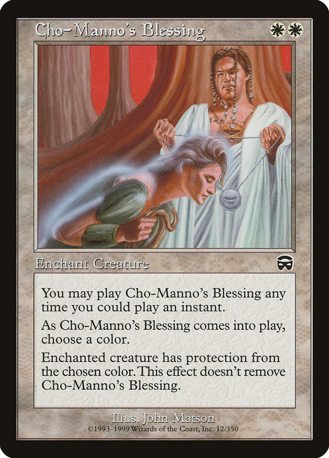 Cho-Manno's Blessing [Mercadian Masques] | Silver Goblin