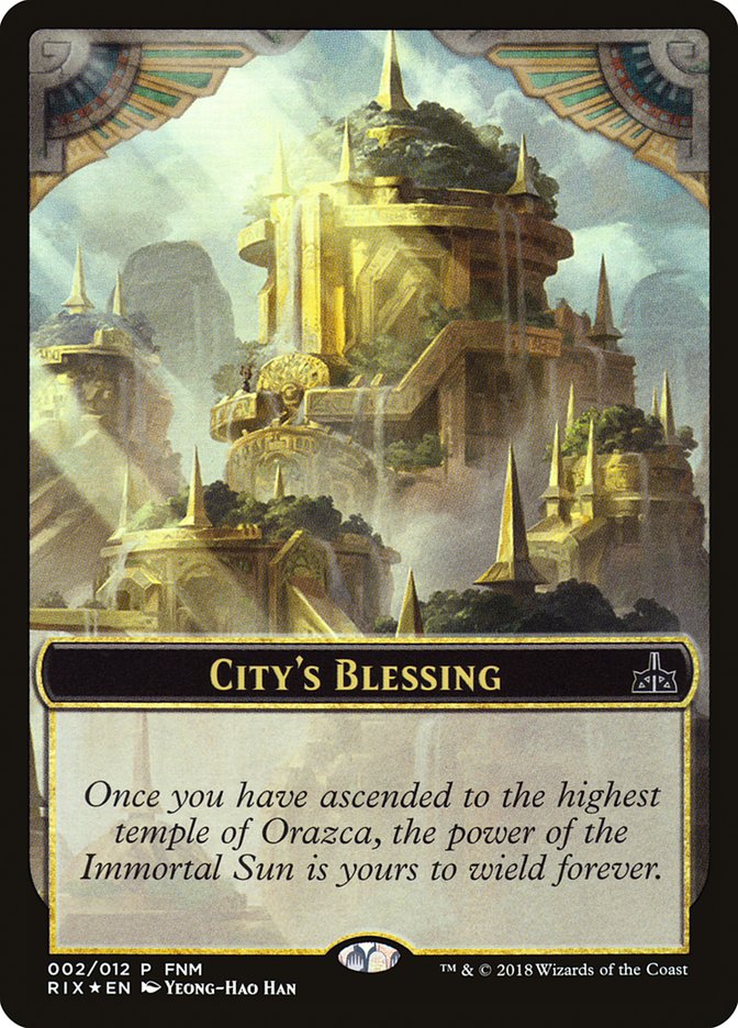 City's Blessing // Elemental Double-Sided Token [Friday Night Magic 2018] | Silver Goblin