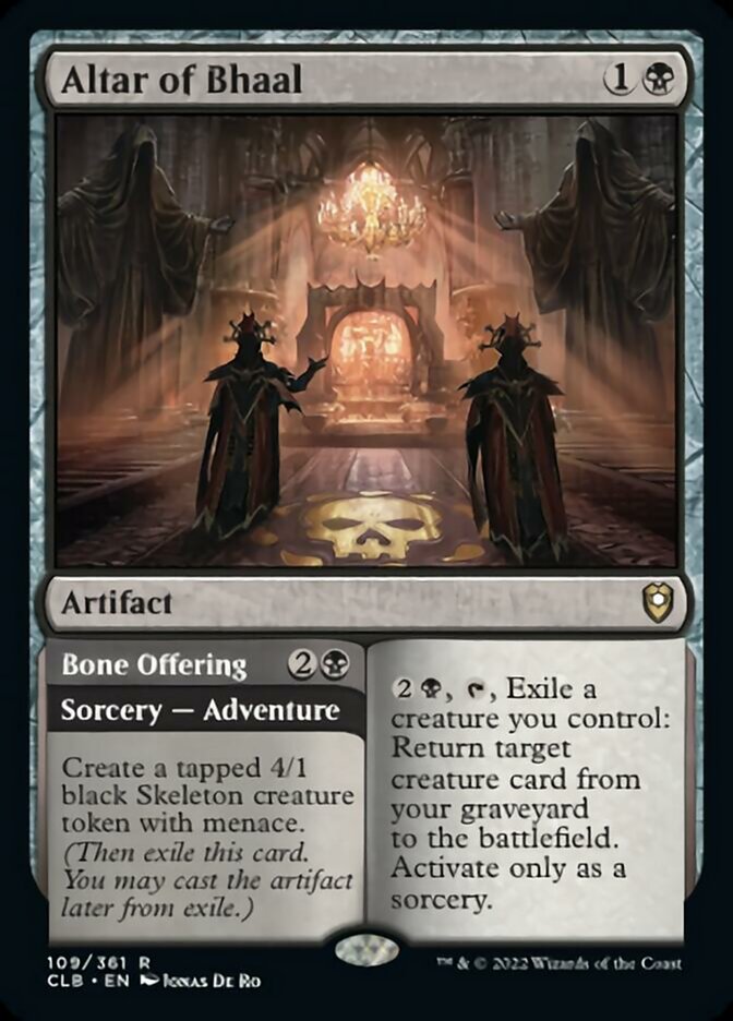 Altar of Bhaal // Bone Offering [Commander Legends: Battle for Baldur's Gate] | Silver Goblin