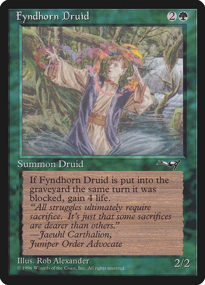 Fyndhorn Druid (Flame Circle) [Alliances] | Silver Goblin