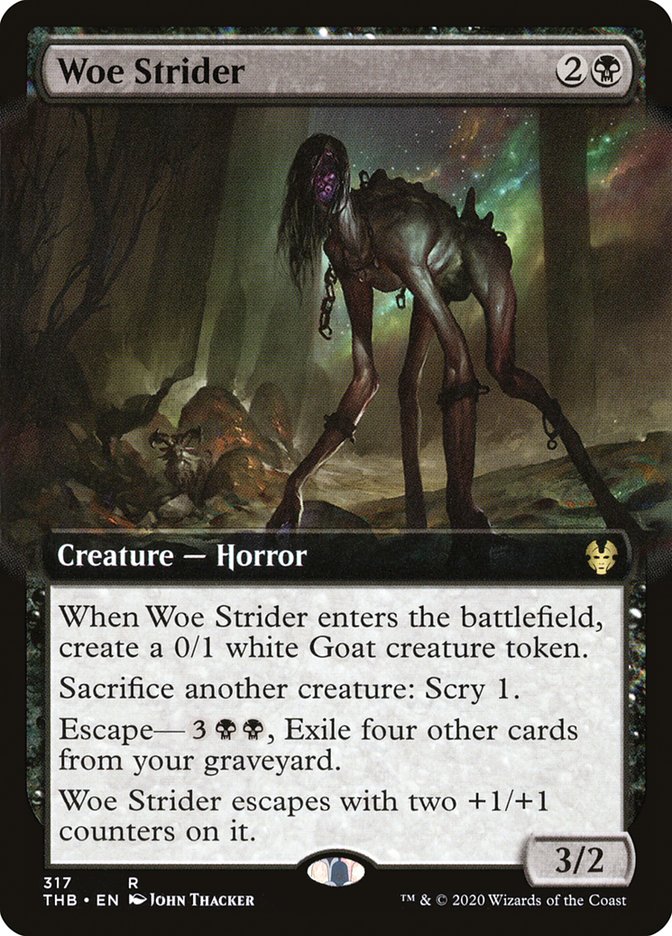 Woe Strider (Extended Art) [Theros Beyond Death] | Silver Goblin