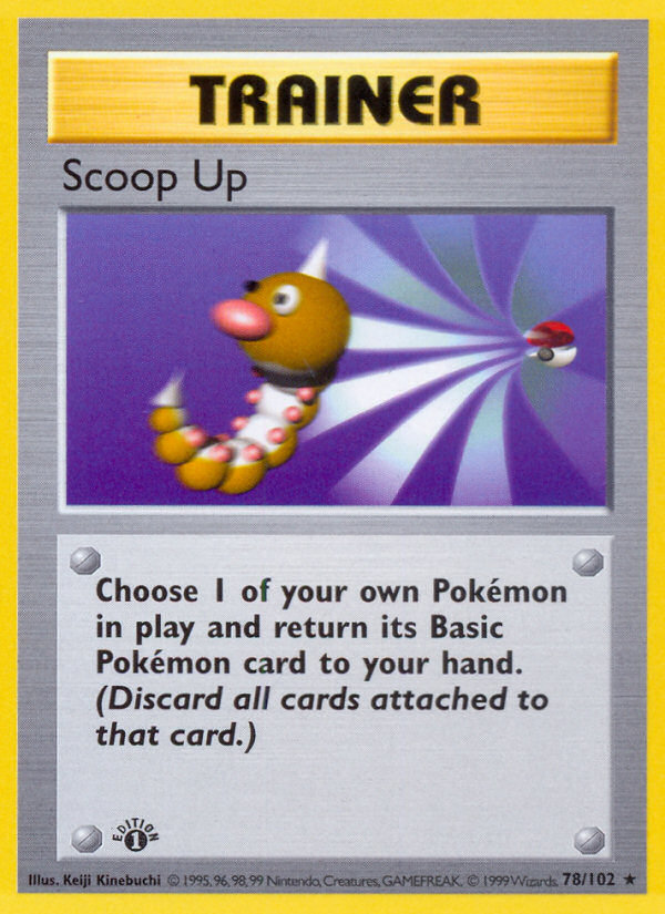 Scoop Up (78/102) (Shadowless) [Base Set 1st Edition] | Silver Goblin