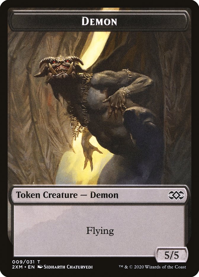 Demon Token [Double Masters Tokens] | Silver Goblin