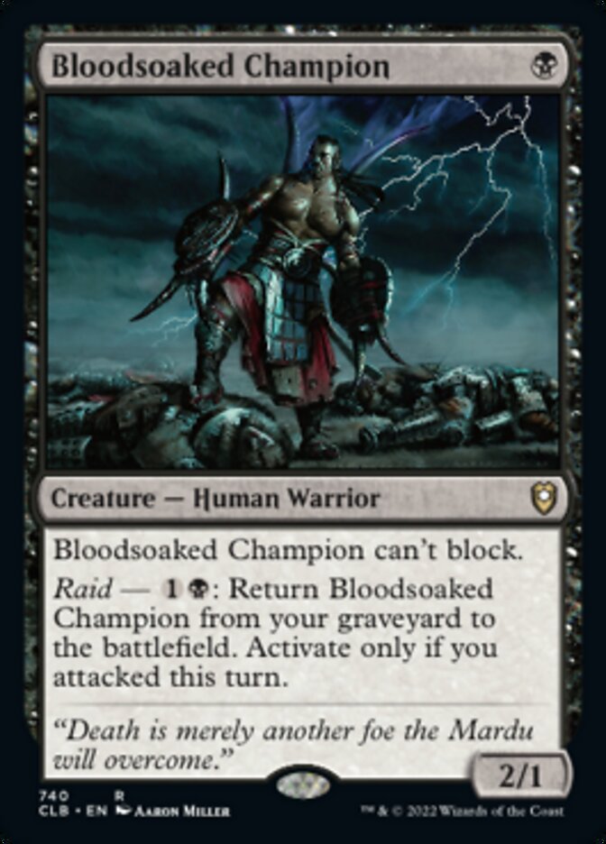 Bloodsoaked Champion [Commander Legends: Battle for Baldur's Gate] | Silver Goblin