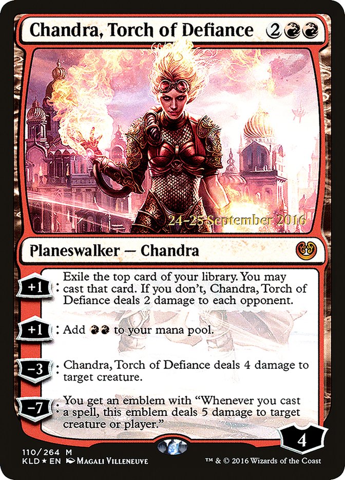 Chandra, Torch of Defiance [Kaladesh Prerelease Promos] | Silver Goblin