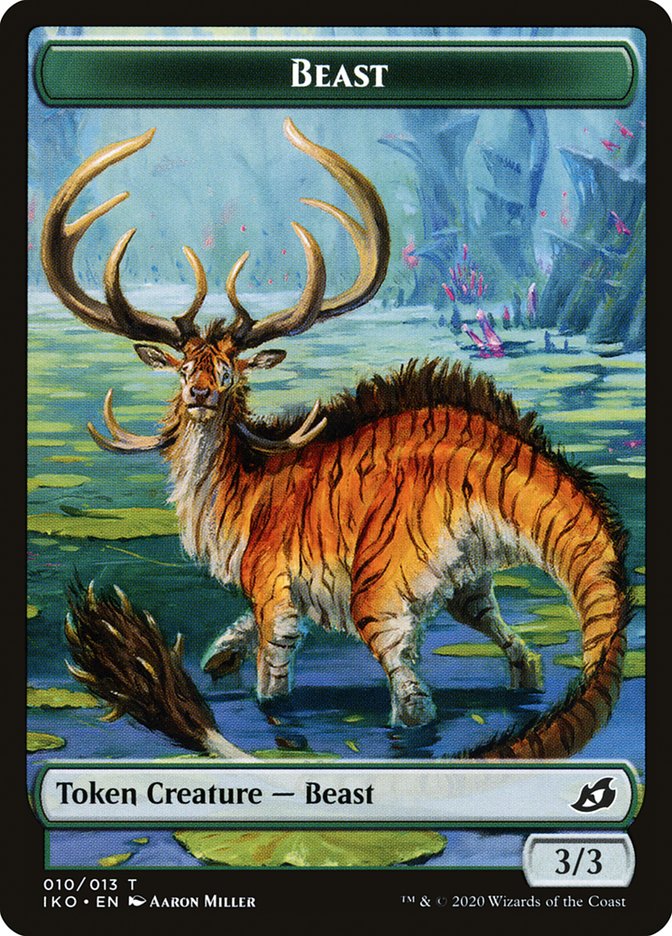 Beast Token [Ikoria: Lair of Behemoths Tokens] | Silver Goblin