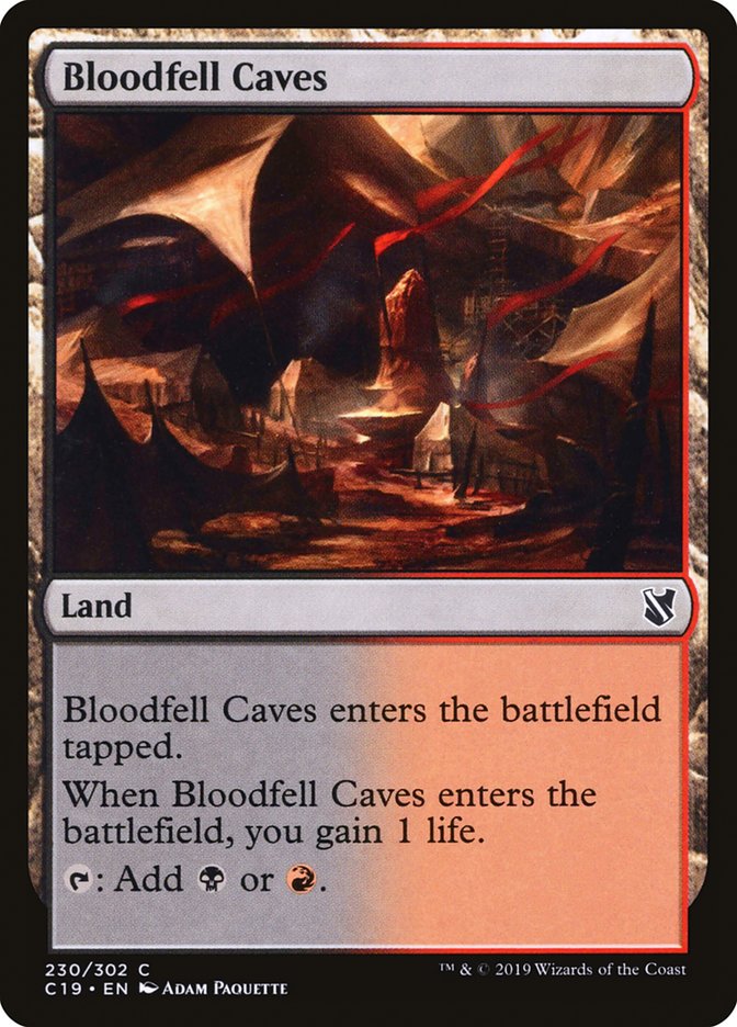 Bloodfell Caves [Commander 2019] | Silver Goblin