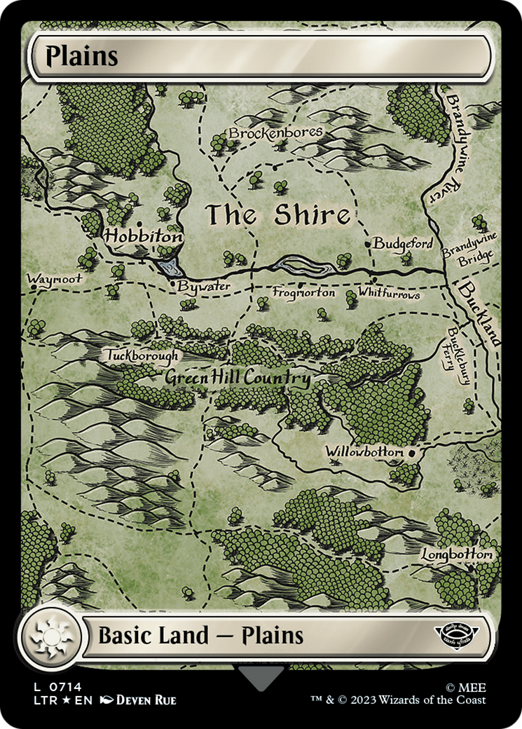 Plains (0714) (Surge Foil) [The Lord of the Rings: Tales of Middle-Earth] | Silver Goblin