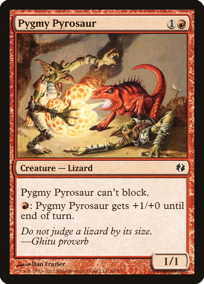Pygmy Pyrosaur [Duel Decks: Venser vs. Koth] | Silver Goblin