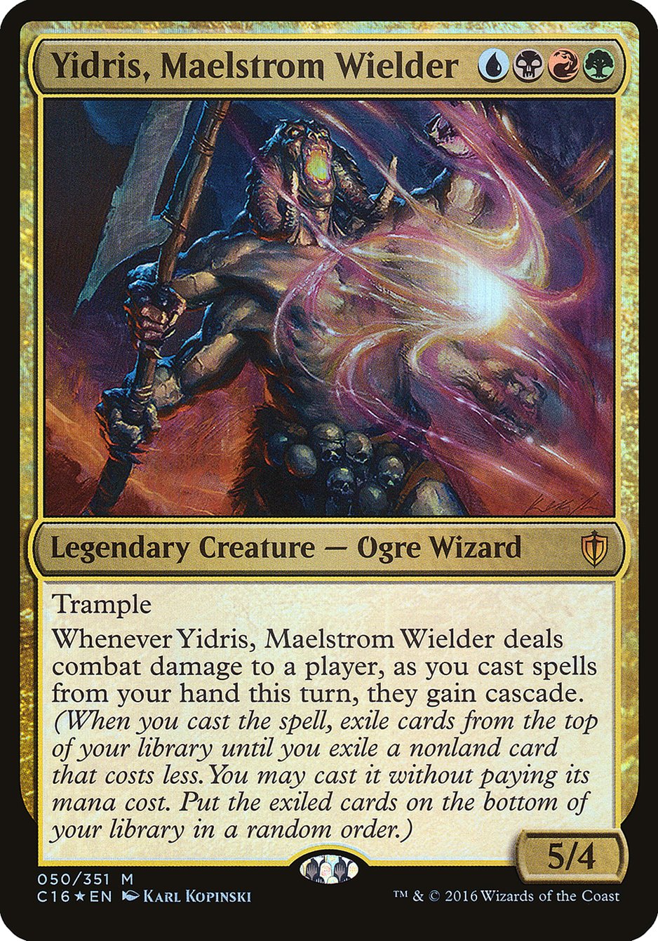 Yidris, Maelstrom Wielder (Oversized) [Commander 2016 Oversized] | Silver Goblin