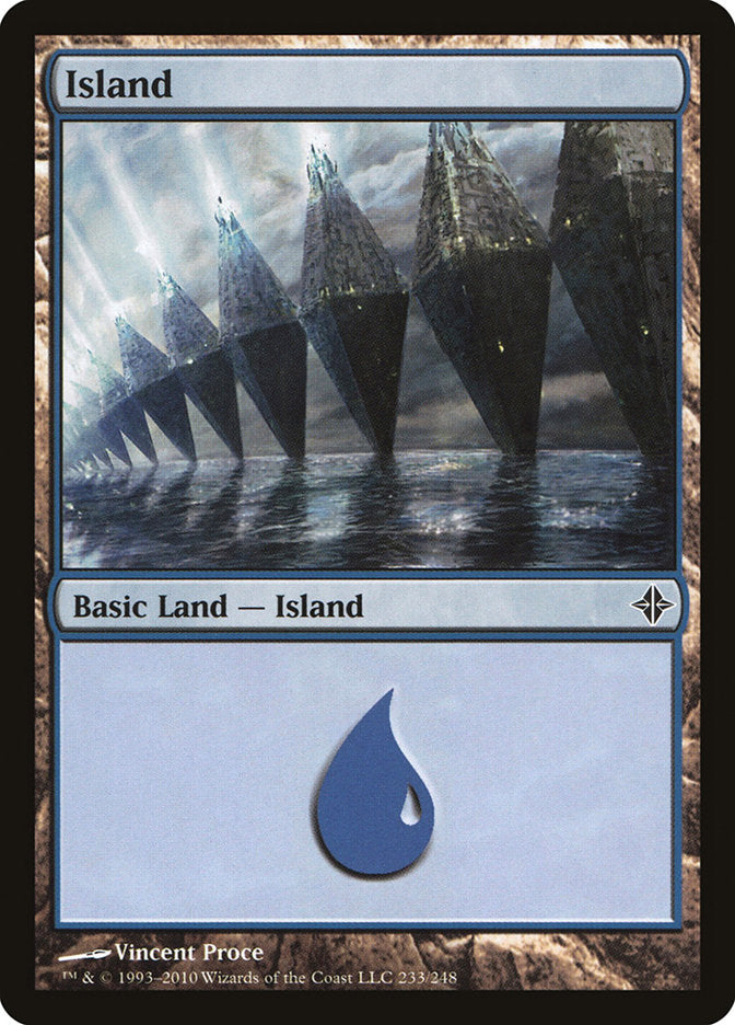 Island (233) [Rise of the Eldrazi] | Silver Goblin