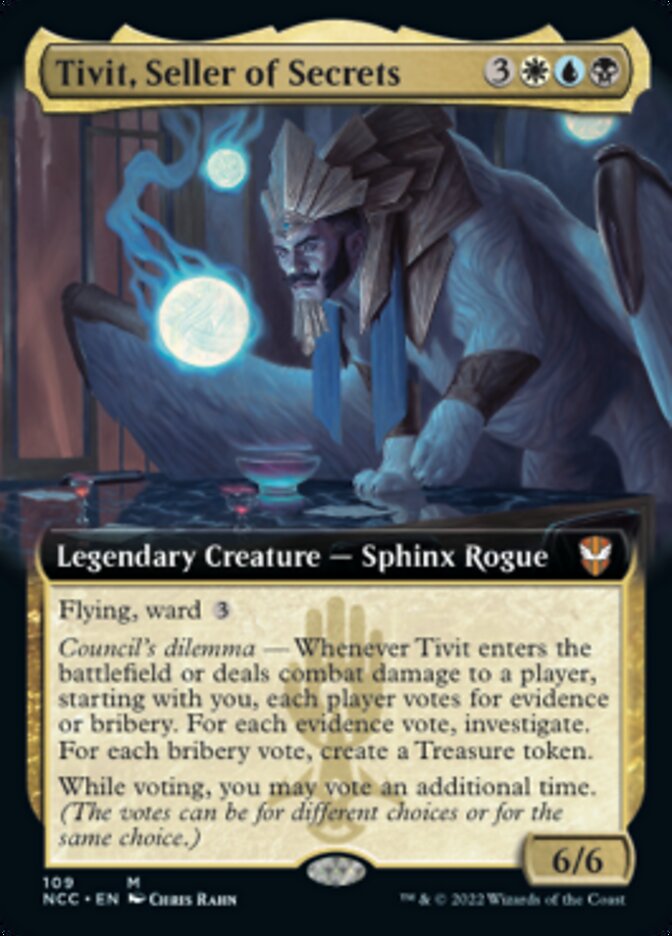Tivit, Seller of Secrets (Extended Art) [Streets of New Capenna Commander] | Silver Goblin