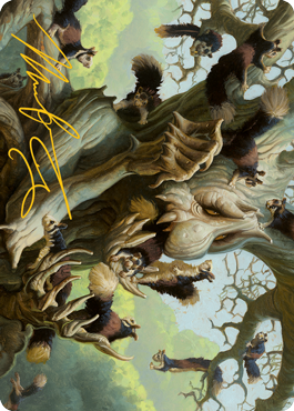 Scurry Oak Art Card (Gold-Stamped Signature) [Modern Horizons 2 Art Series] | Silver Goblin