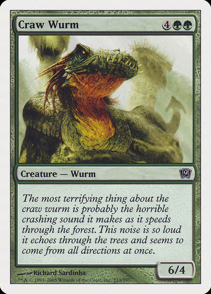Craw Wurm [Ninth Edition] | Silver Goblin