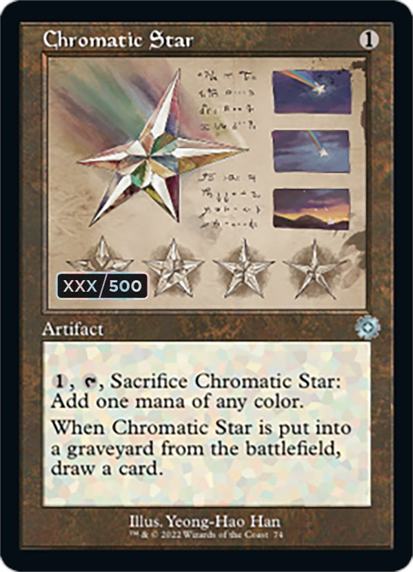 Chromatic Star (Retro Schematic) (Serialized) [The Brothers' War Retro Artifacts] | Silver Goblin