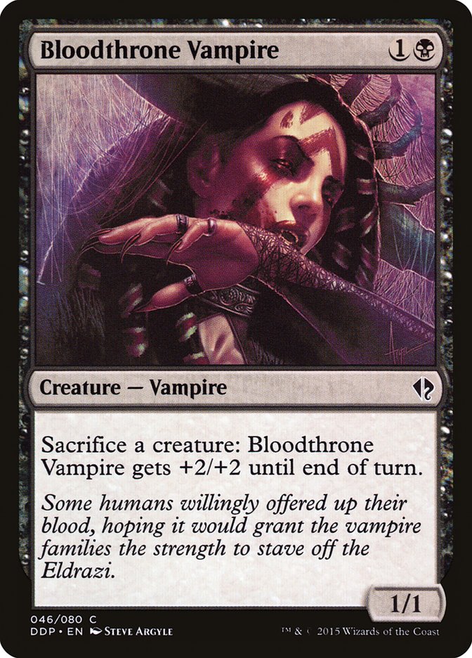 Bloodthrone Vampire [Duel Decks: Zendikar vs. Eldrazi] | Silver Goblin