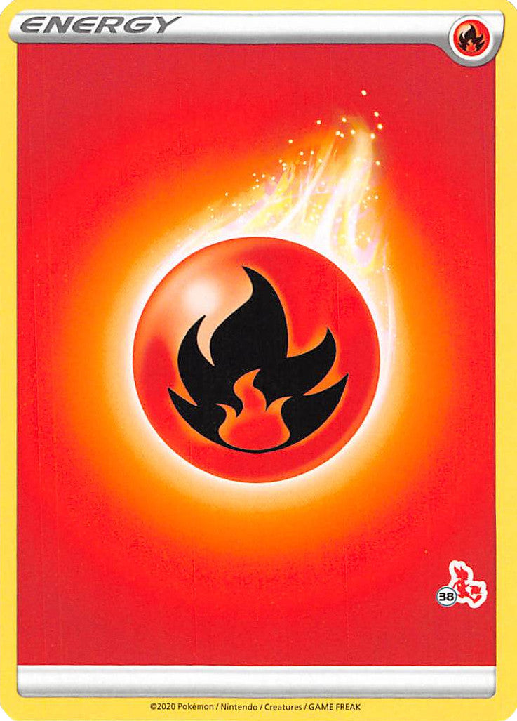 Fire Energy (Cinderace Stamp #38) [Battle Academy 2022] | Silver Goblin