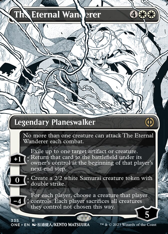 The Eternal Wanderer (Borderless Manga) [Phyrexia: All Will Be One] | Silver Goblin