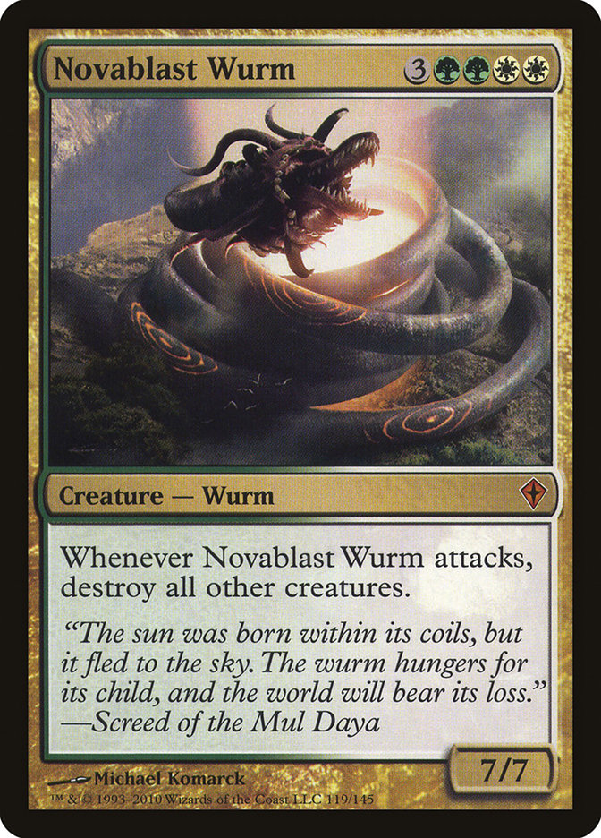 Novablast Wurm [Worldwake] | Silver Goblin