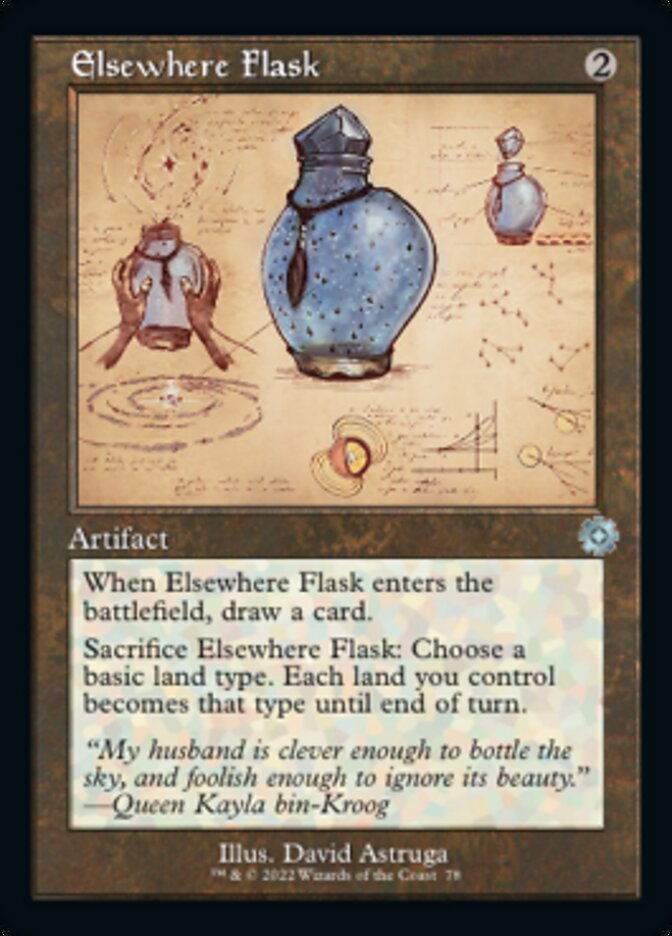 Elsewhere Flask (Retro Schematic) [The Brothers' War Retro Artifacts] | Silver Goblin
