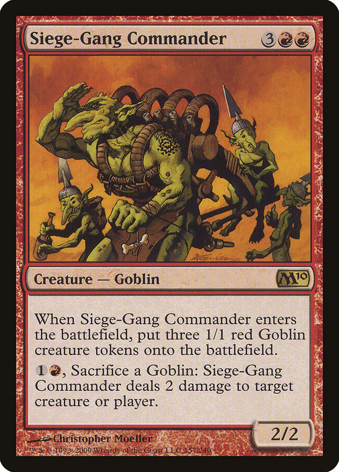Siege-Gang Commander [Magic 2010] | Silver Goblin