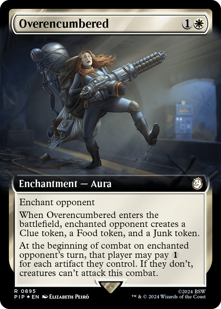 Overencumbered (Extended Art) (Surge Foil) [Fallout] | Silver Goblin