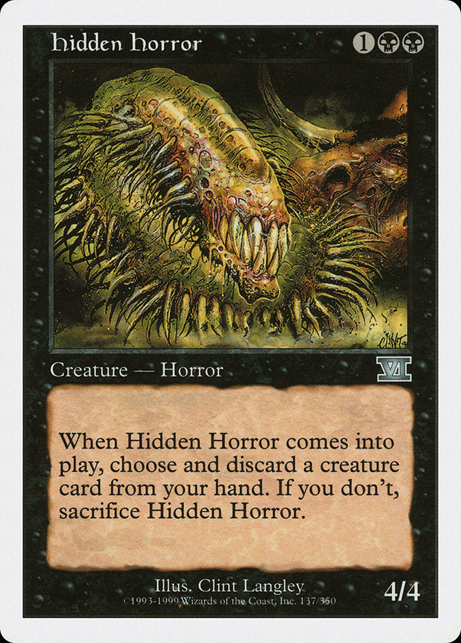 Hidden Horror [Classic Sixth Edition] | Silver Goblin