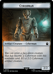 Horse // Cyberman Double-Sided Token [Doctor Who Tokens] | Silver Goblin