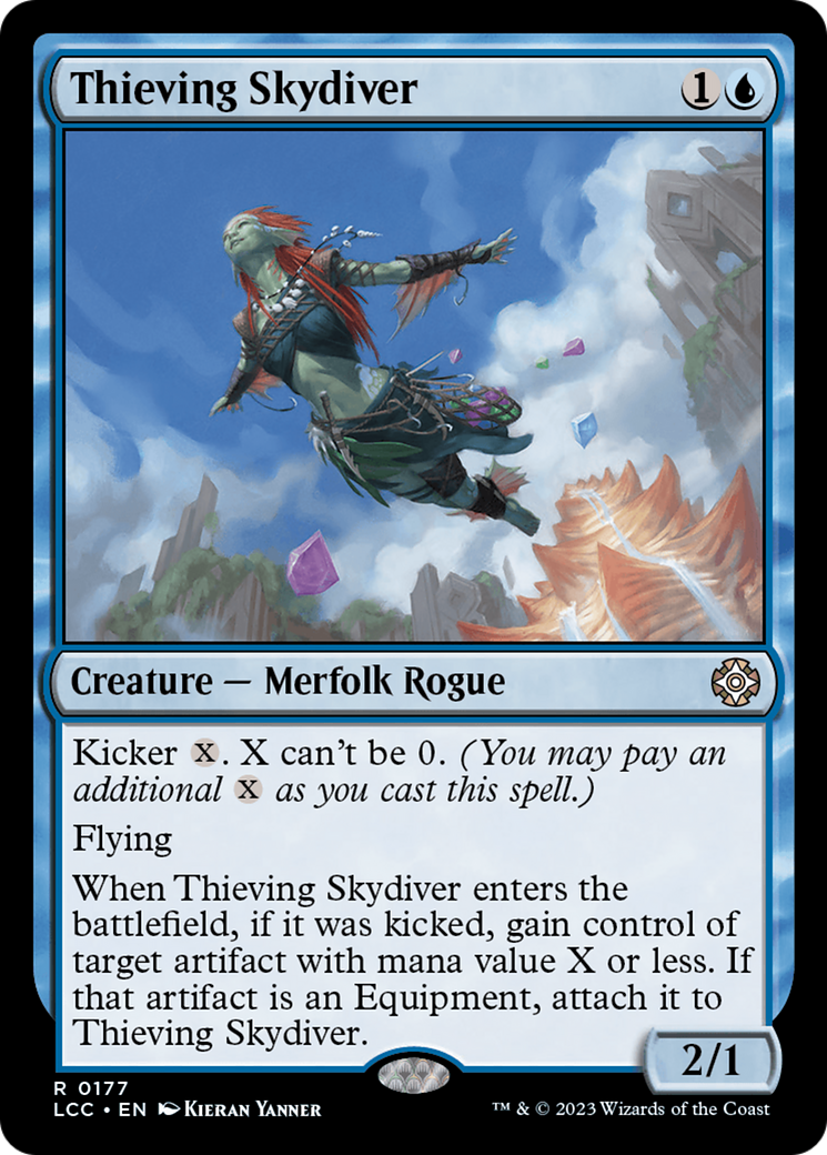 Thieving Skydiver [The Lost Caverns of Ixalan Commander] | Silver Goblin
