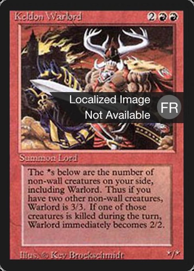 Keldon Warlord [Foreign Black Border] | Silver Goblin