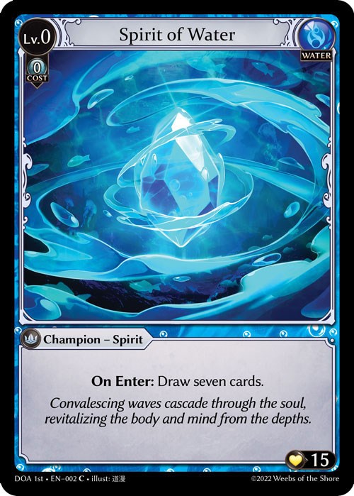 Spirit of Water (002) [Dawn of Ashes: 1st Edition] | Silver Goblin