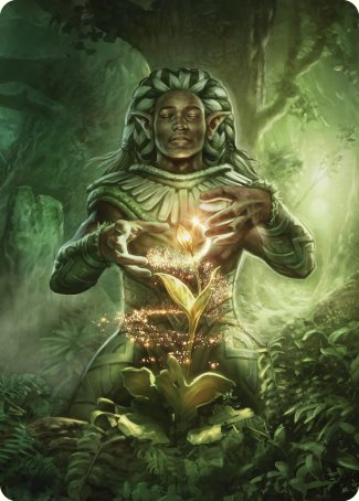 Elvish Mystic Art Card [Commander Masters Art Series] | Silver Goblin