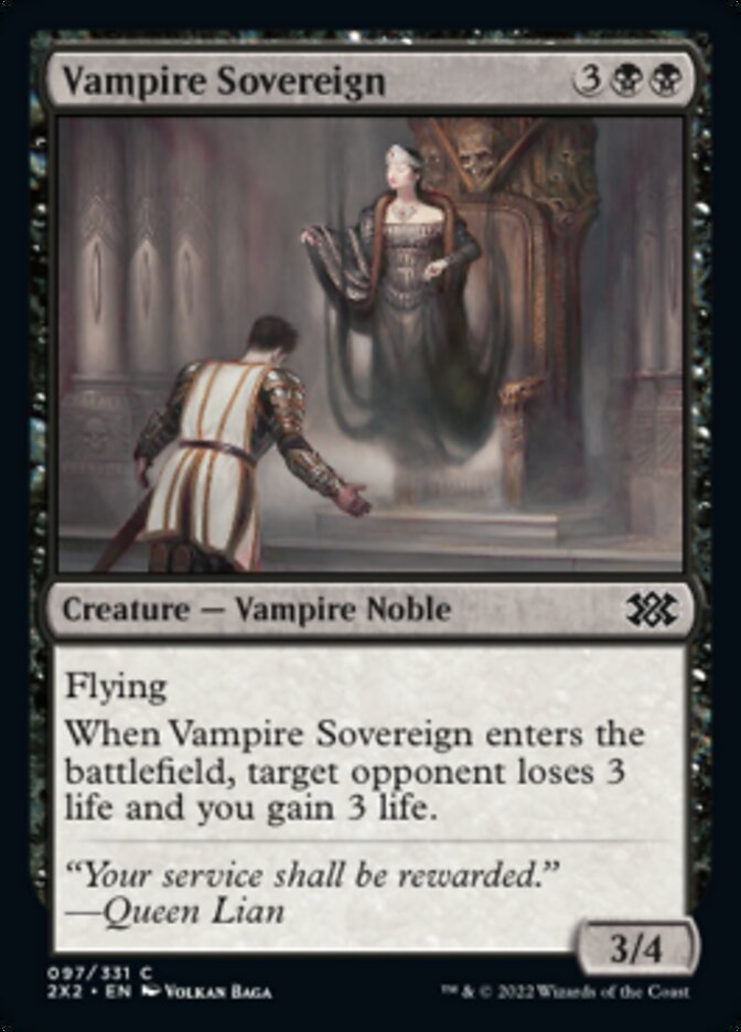 Vampire Sovereign [Double Masters 2022] | Silver Goblin