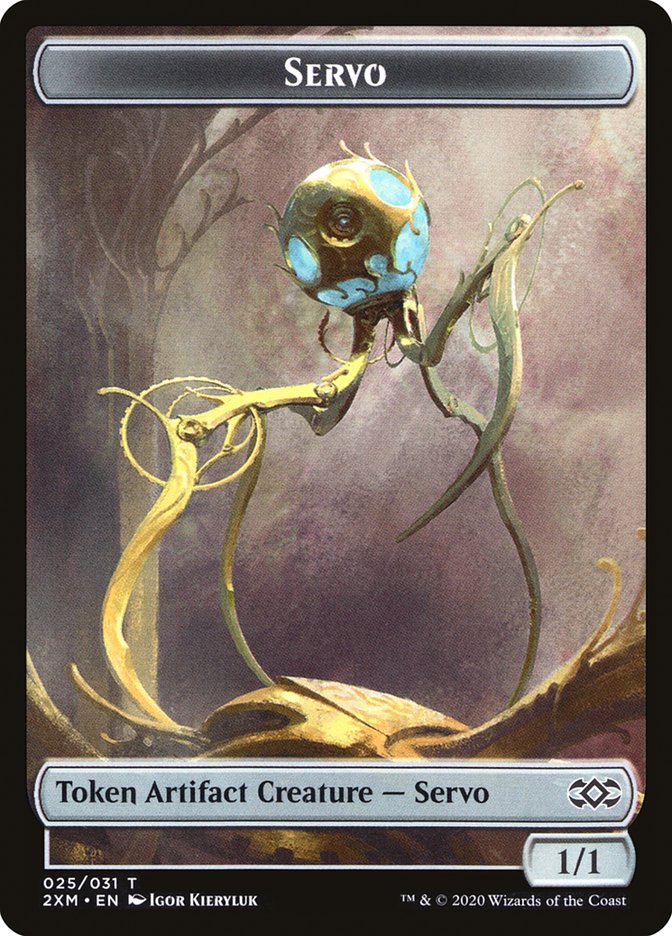 Saproling // Servo Double-Sided Token [Double Masters Tokens] | Silver Goblin