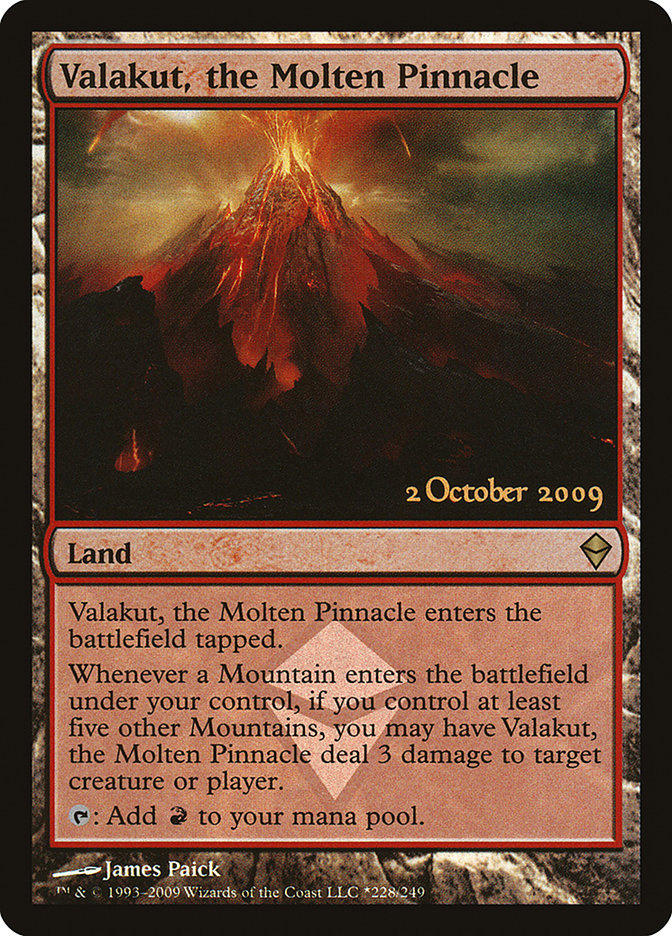 Valakut, the Molten Pinnacle [Zendikar Prerelease Promos] | Silver Goblin