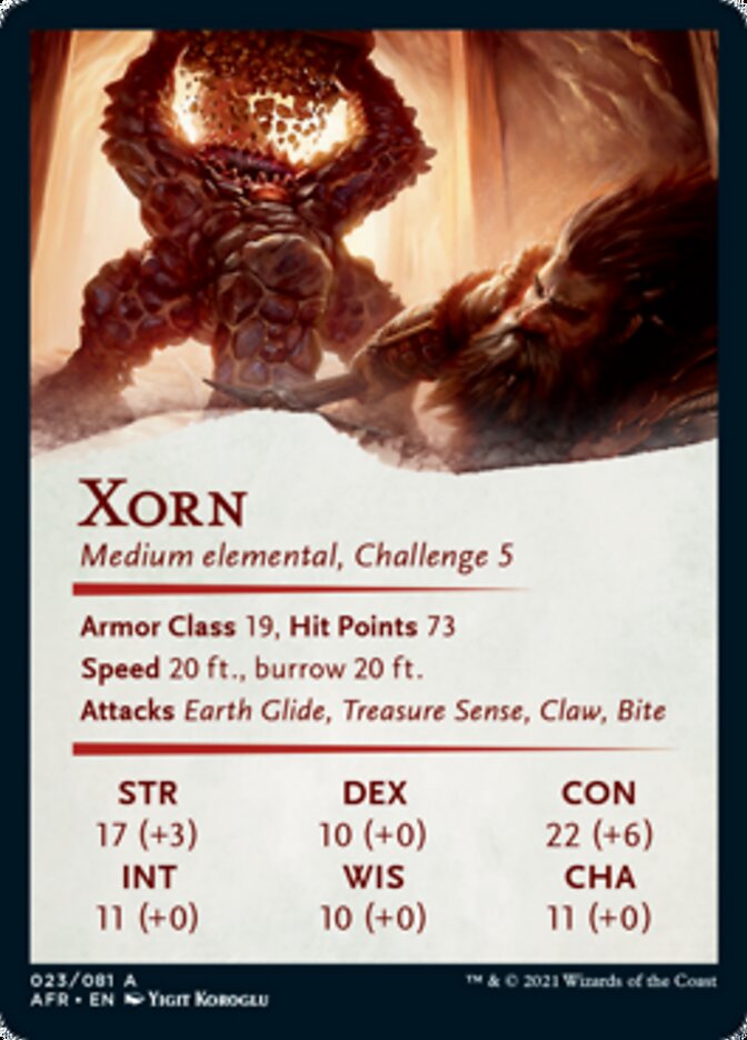 Xorn Art Card [Dungeons & Dragons: Adventures in the Forgotten Realms Art Series] | Silver Goblin