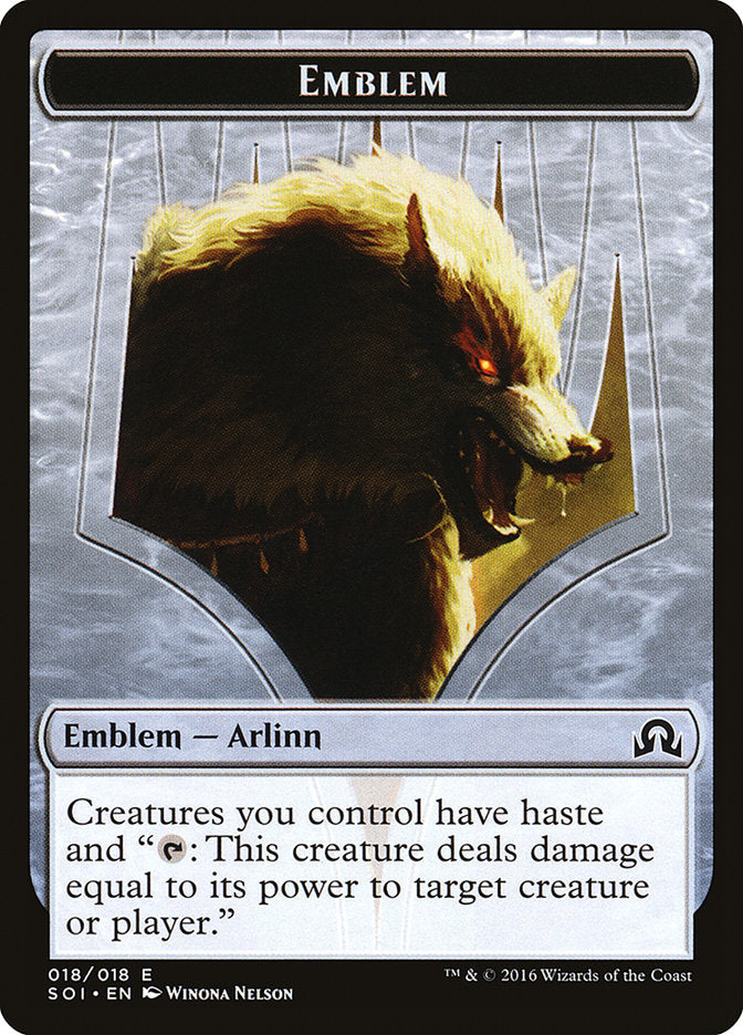 Arlinn Kord Emblem [Shadows over Innistrad Tokens] | Silver Goblin