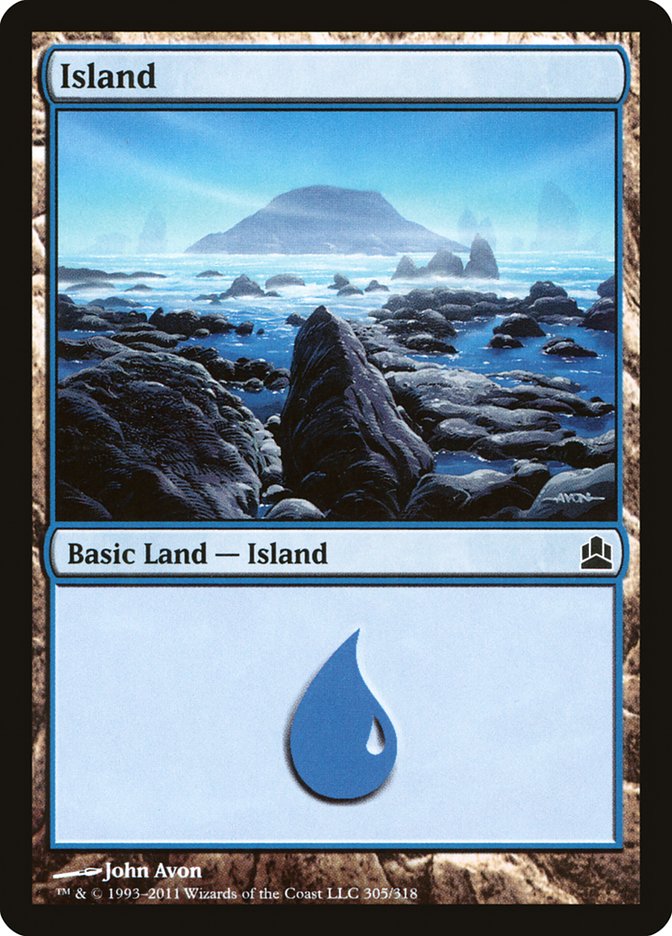 Island (305) [Commander 2011] | Silver Goblin
