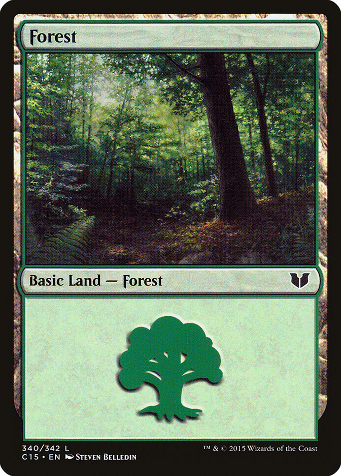 Forest (340) [Commander 2015] | Silver Goblin