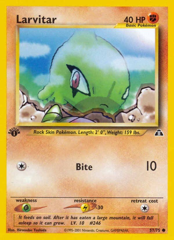 Larvitar (57/75) [Neo Discovery 1st Edition] | Silver Goblin