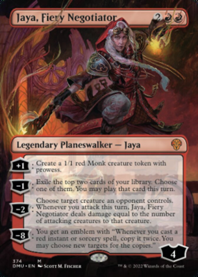 Jaya, Fiery Negotiator (Borderless) [Dominaria United] | Silver Goblin