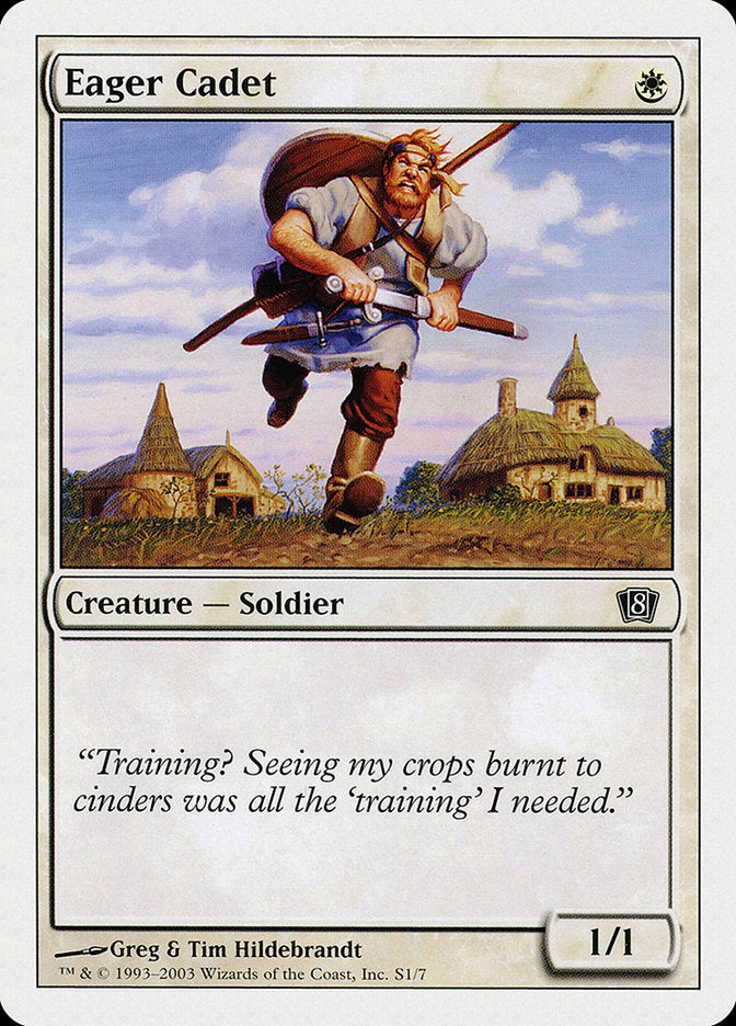 Eager Cadet [Eighth Edition] | Silver Goblin