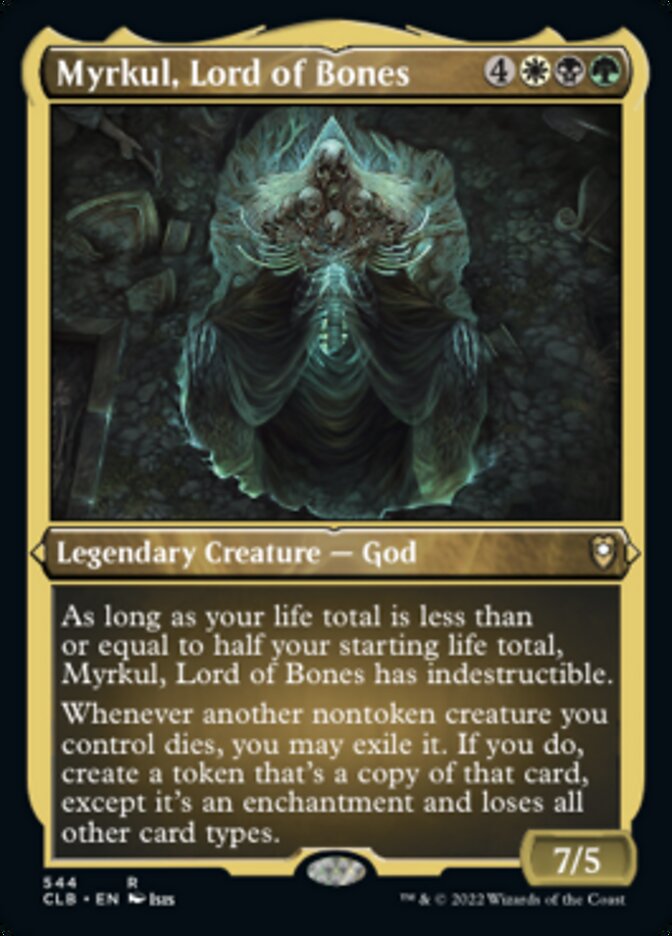 Myrkul, Lord of Bones (Foil Etched) [Commander Legends: Battle for Baldur's Gate] | Silver Goblin