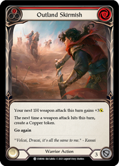 Outland Skirmish (Red) [EVR066] (Everfest)  1st Edition Rainbow Foil | Silver Goblin