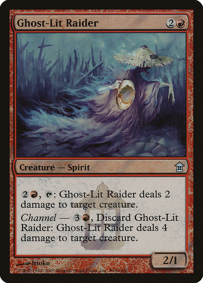 Ghost-Lit Raider [Saviors of Kamigawa Promos] | Silver Goblin