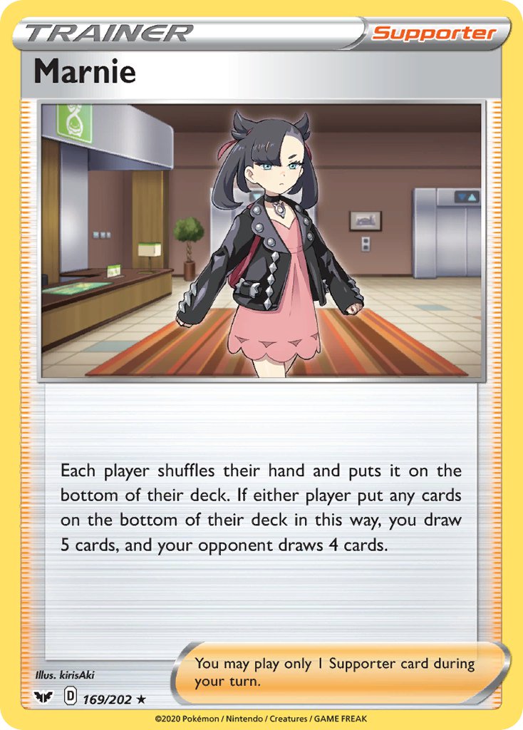 Marnie (169/202) (Theme Deck Exclusive) [Sword & Shield: Base Set] | Silver Goblin